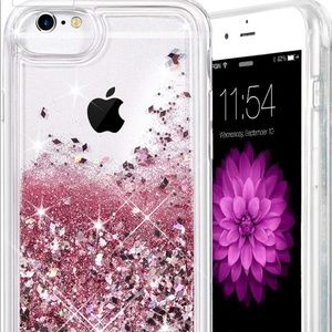 iPhone glitter case. Fits 6/6s/7/8.
